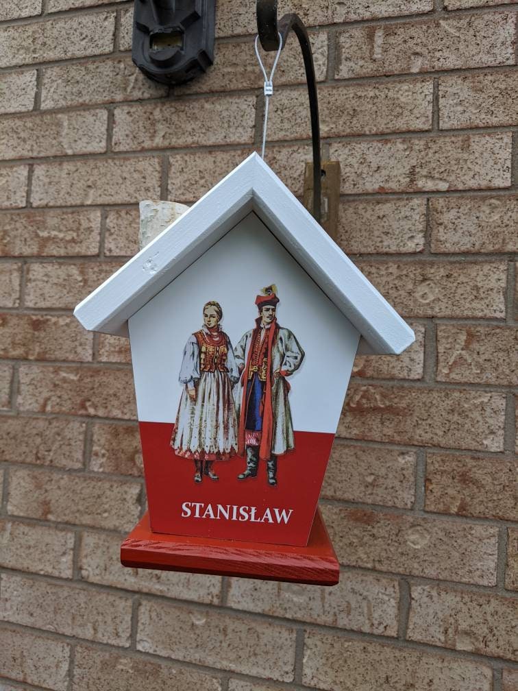 Personalized Polish Flag Birdhouse