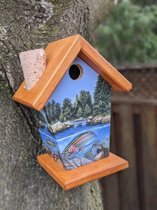 Fishing Steelhead Birdhouse Sports