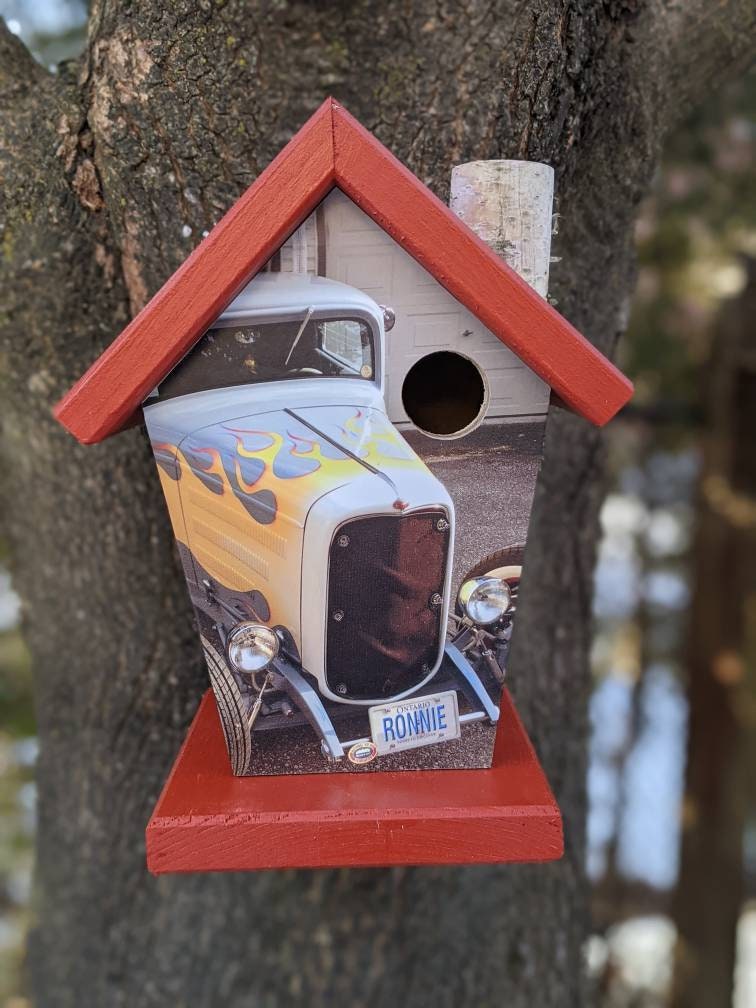 Personalized License Plate Birdhouse