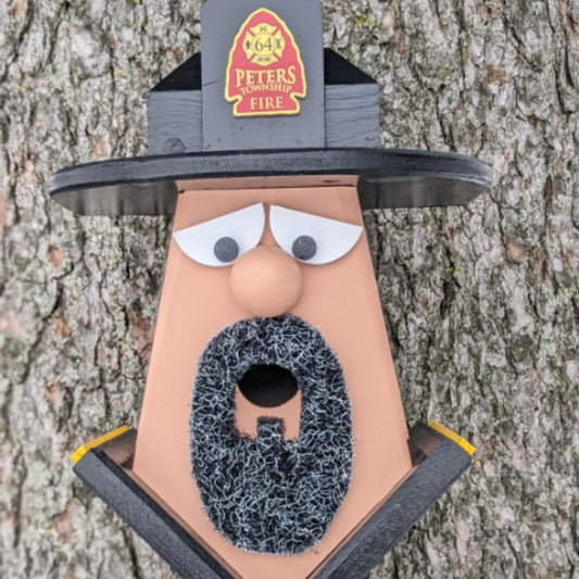 Personalized Fire Fighter Birdhouse