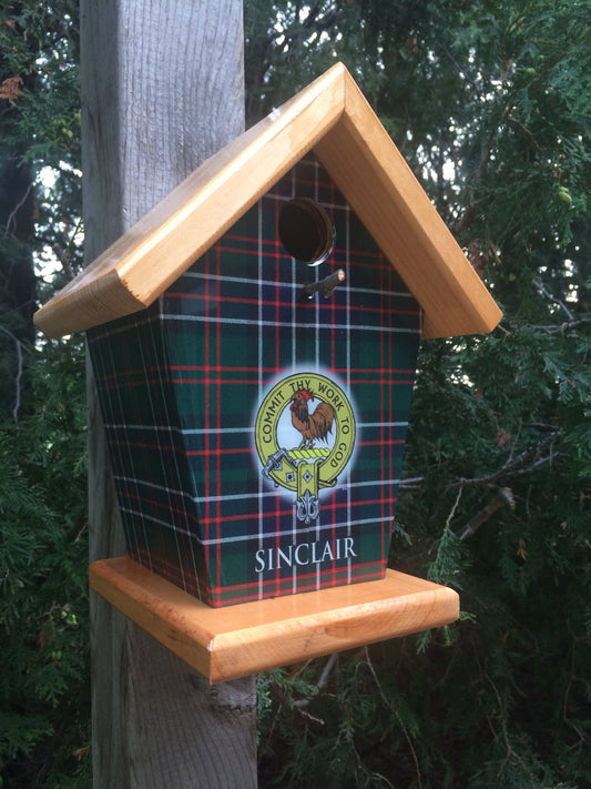 Sinclair Clan & Tartan Birdhouse