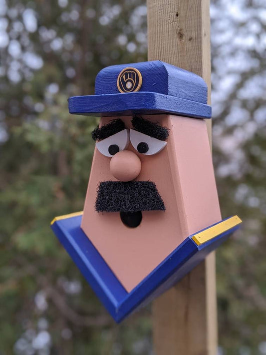 Milwaukee Brewers Player Birdhouse