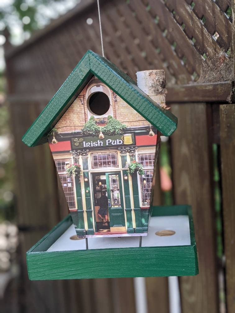 Irish Pub Green Roof Bird Feeder