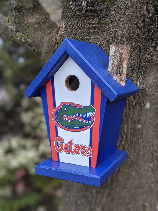 Florida Gators Birdhouse  (Blue Roof) Birdhouse Sports