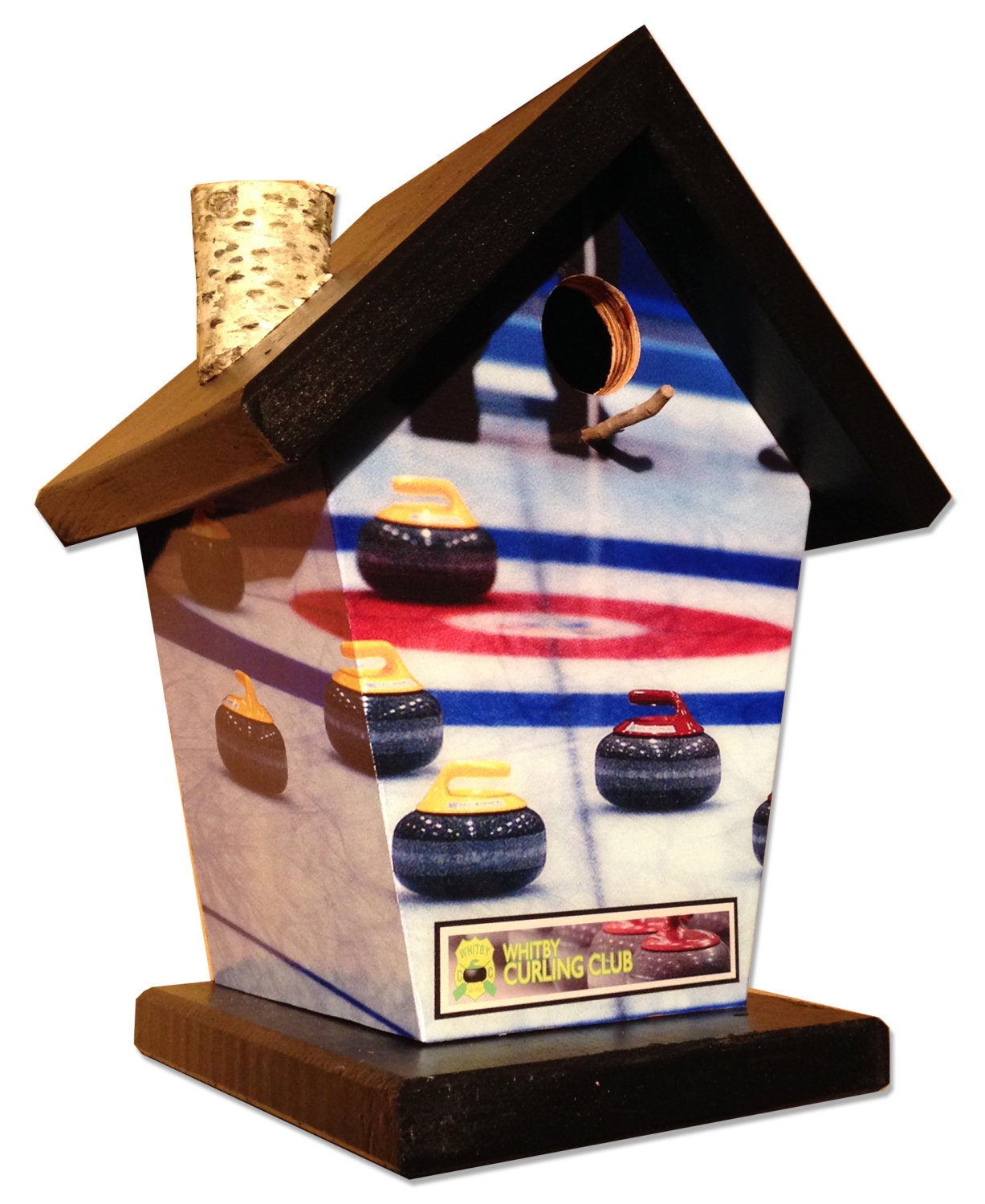 Curling Club Birdhouse/Feeder