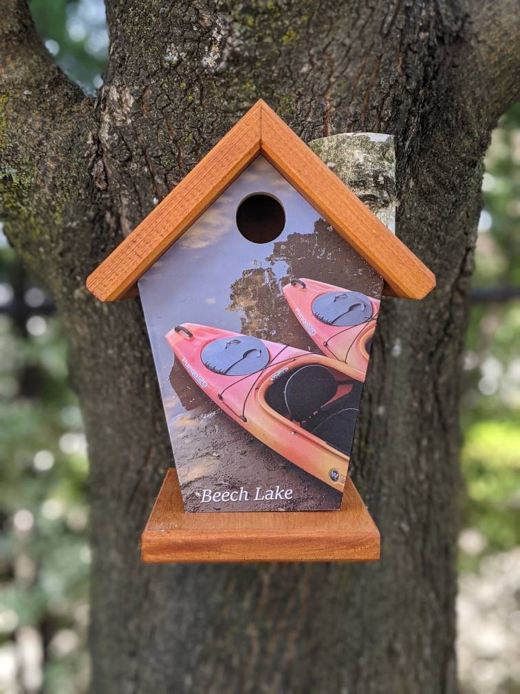 Personalized( Kayak & 2 of your own photos) Birdhouse