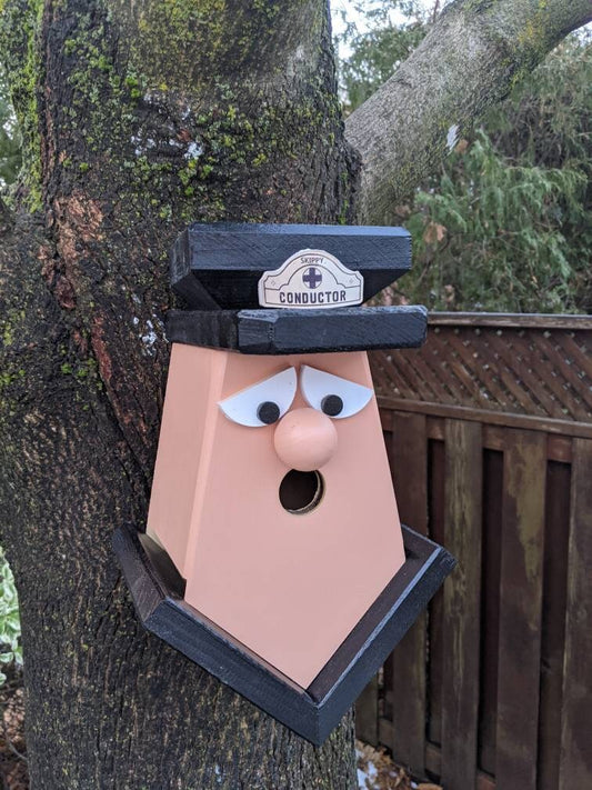 Train Conductor Birdhouse