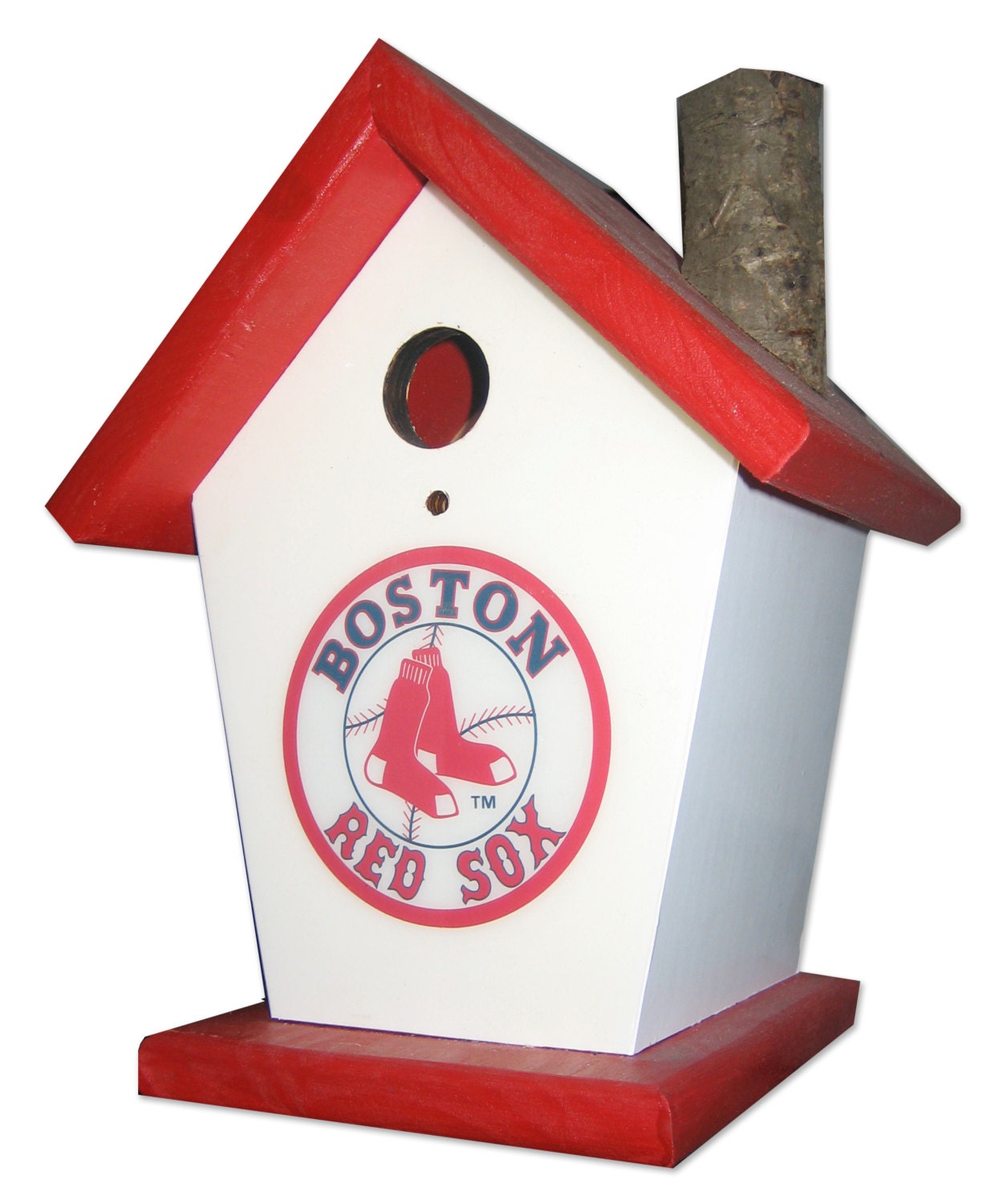 Boston Red Sox Red Roof & Base Birdhouse Sports