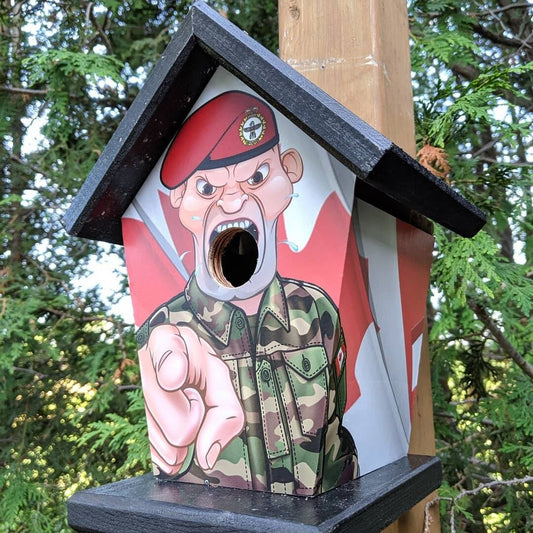 Canadian Military Police Officer Birdhouse