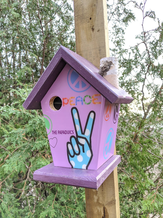 Peace Sign Birdhouse