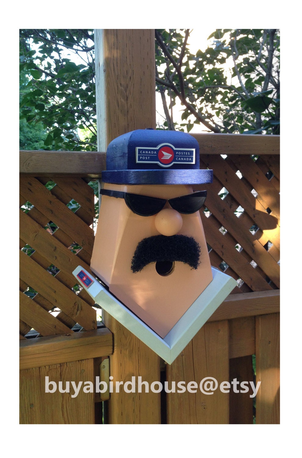 Canada Post " Mailman with Moustache" Birdhouse