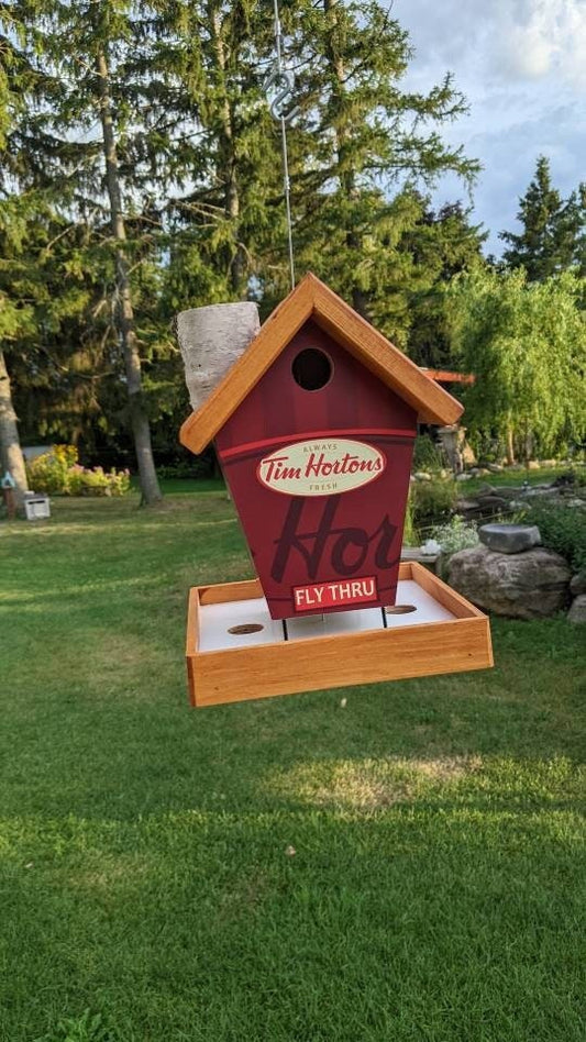 Coffee Lovers Fly Thru Bird Feeder