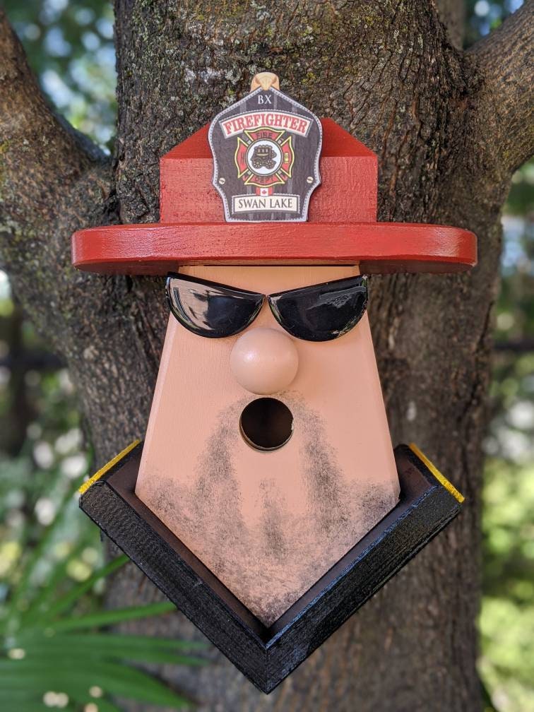 Firefighter Personalized Birdhouse