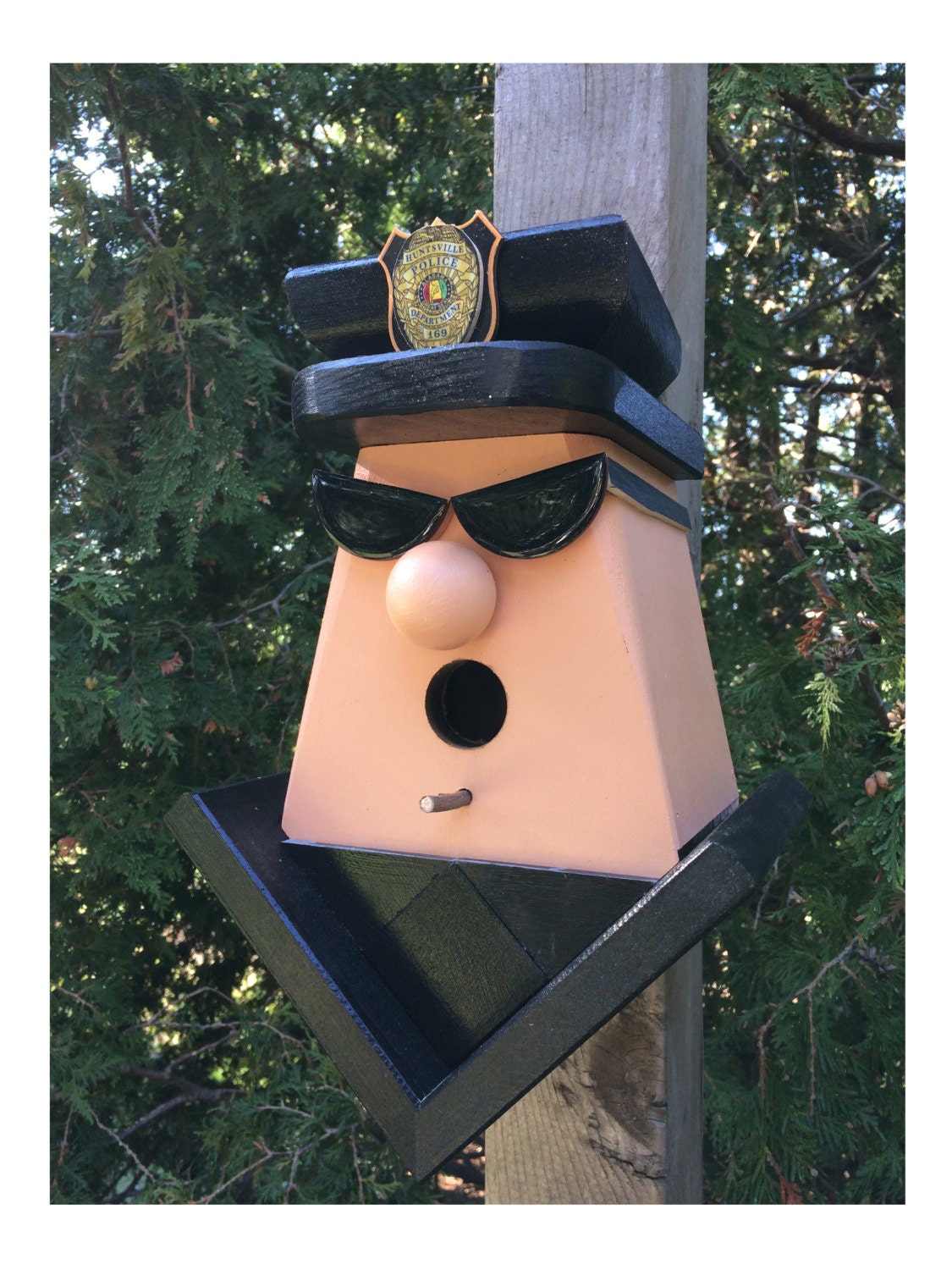 Huntsville Police Department. "Custom Badge Number" Birdhouse