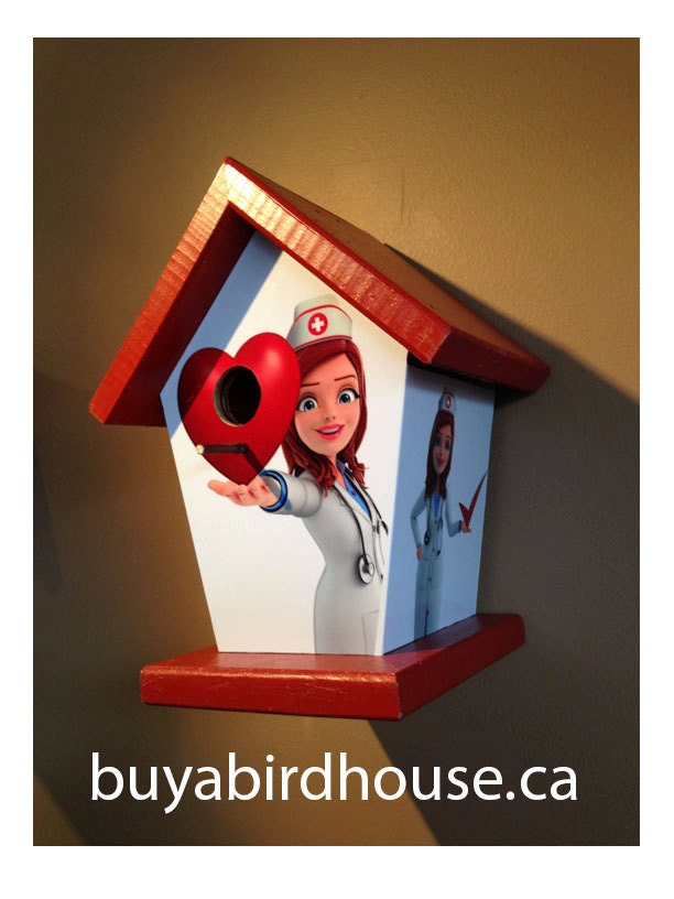 Nurse Theme Birdhouse