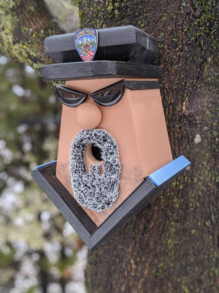 Clovis Police Officer Birdhouse