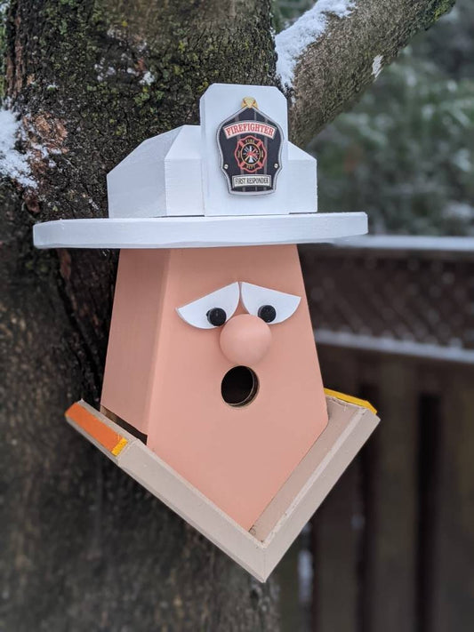 Firefighter Birdhouse