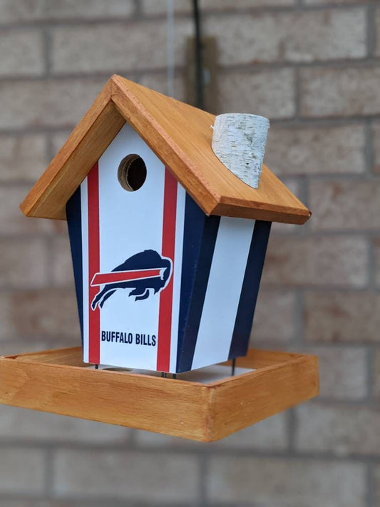 Buffalo Bills Bird (Stained Roof) Birdhouse/Feeder