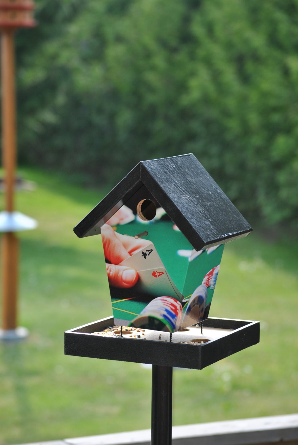 Poker Game Bird Feeder