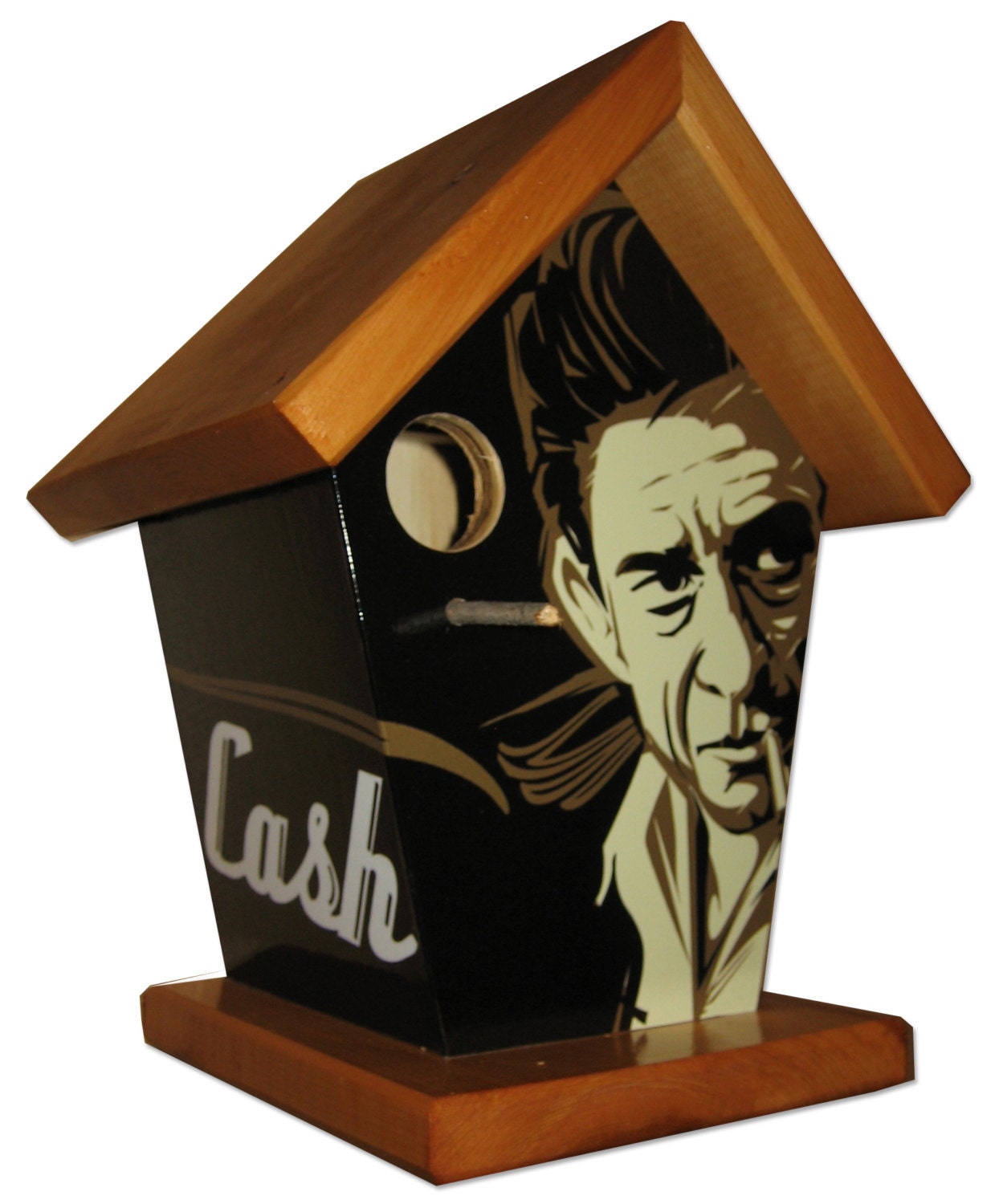 Johnny Cash Birdhouse/Feeder