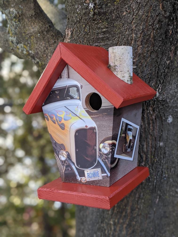 Personalized License Plate Birdhouse