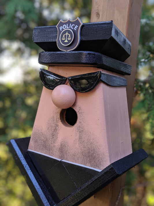 Police Officer ( with a 5 O’Clock shadow)Birdhouse