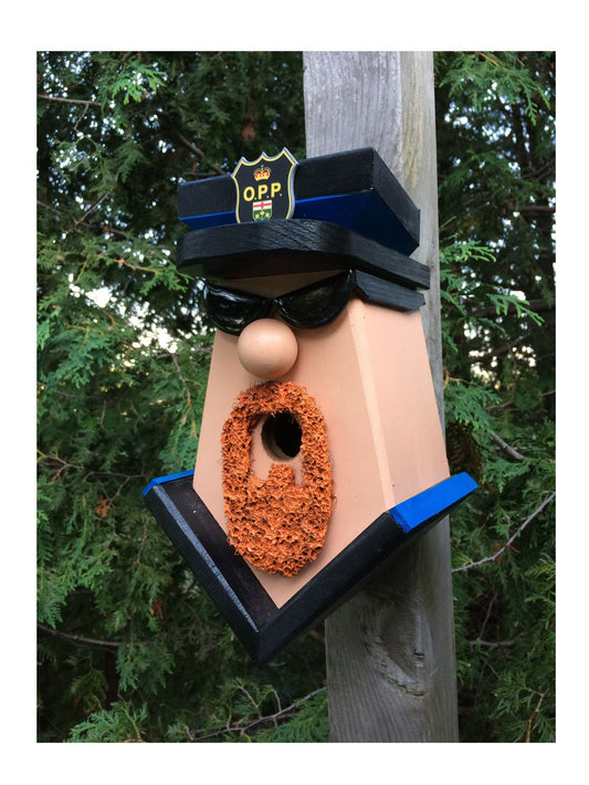 Ontario Provincial Police Birdhouse (Red Beard)