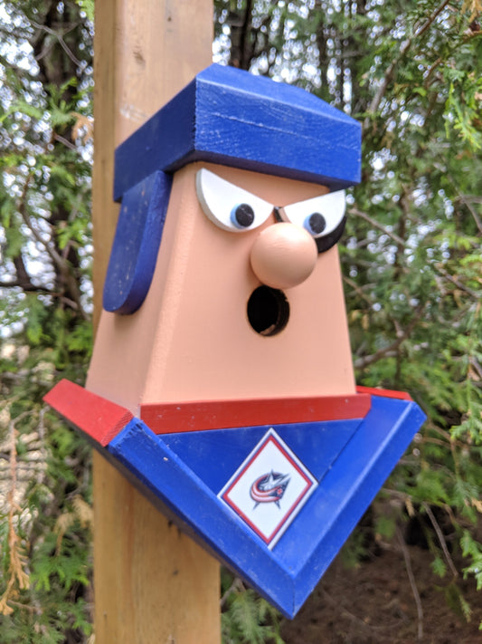 Columbus Blue Jackets Player Birdhouse