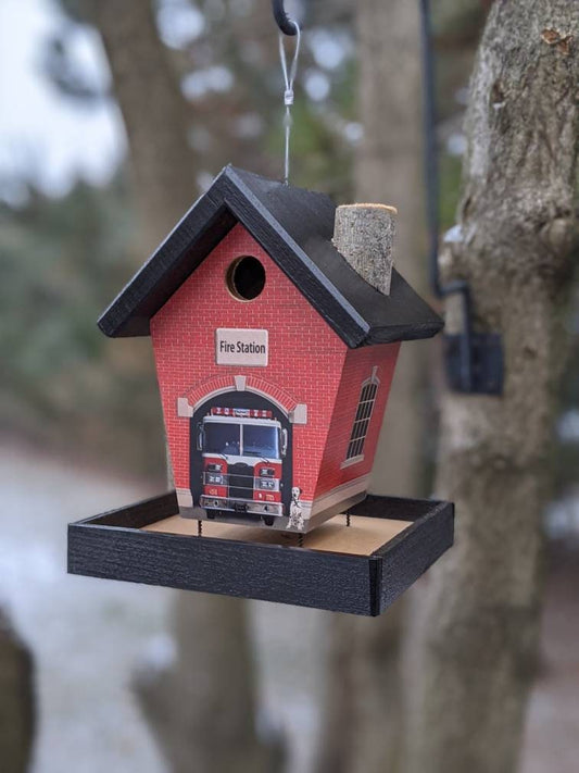 Fire Station Bird Feeder